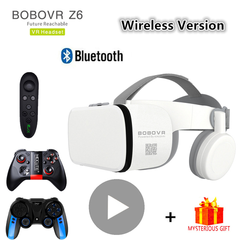 Bobo Bobovr Z6 Casque Bluetooth 3D VR lunettes Casque de réalité virtuelle pour Smartphone lunettes de téléphone intelligent Viar jumelles ► Photo 1/6