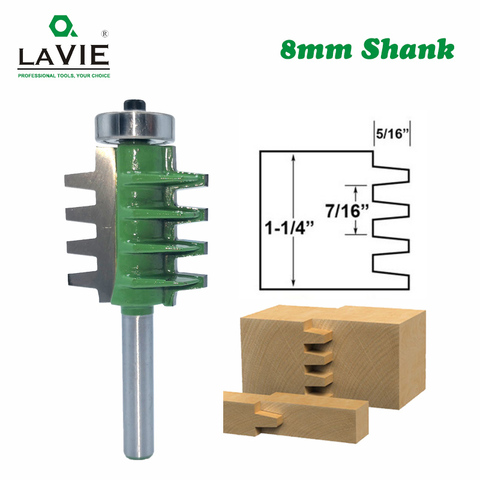 Fraise de colle de Joint de doigt de peu de routeur de tige de 8mm pour les machines-outils de tenonnement de fraisage de cône de menuiserie de Tenon en bois MC02003 ► Photo 1/4