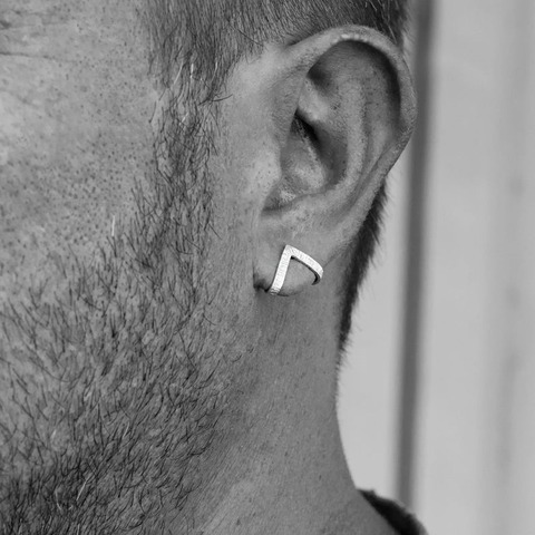 Hommes boucles d'oreilles clous cadeau pour lui boucles d'oreilles pour hommes anniversaire hommes acrylique bijoux ► Photo 1/6