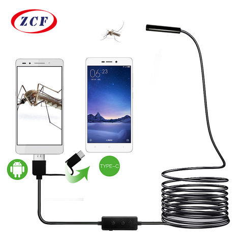 F160 WiFi Endoscope Caméra Pas de batterie Pas de charge 8mm Lentille HD720P 1 m/2 m/3.5 m /5 m Doux Dur Câble sans fil d'inspection endoscope ► Photo 1/6