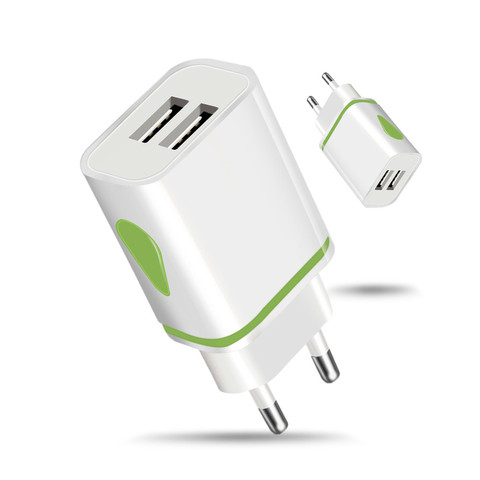 Chargeur USB de voyage rapide, adaptateur de charge Portable à double paroi pour téléphone Portable, compatible avec iPhone Samsung s9 Xiaomi 12 11 XR ► Photo 1/6