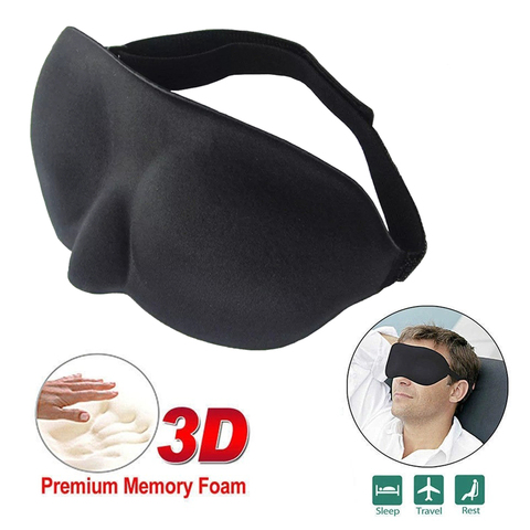 3D masque pour les yeux de sommeil aide masque pour les yeux Patch de couverture pané masque de sommeil doux les yeux se détendre masseur outils de beauté ► Photo 1/5