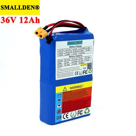 36V 12Ah Lithium batterie Pack 18650 12000mAh haut débit 20A BMS pour équilibrage scooter e-bike tondeuse à gazon avion transporteur ► Photo 1/5