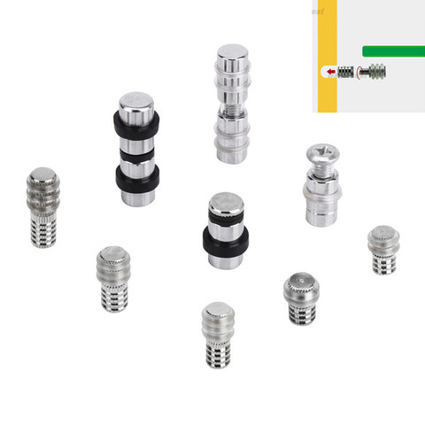 Goupilles de support d'étagère en verre support fixe, 2 en 1, goujons de support en métal pour armoire et placard séparateur de meubles ► Photo 1/6