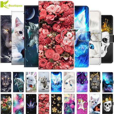 Etui téléphone housse Etui pour Coque Xiaomi Redmi Note 7 Pro etuis Xiomi Redmi Note 8 7 6 Pro 4 4X aimant rabat cuir portefeuille capa ► Photo 1/6