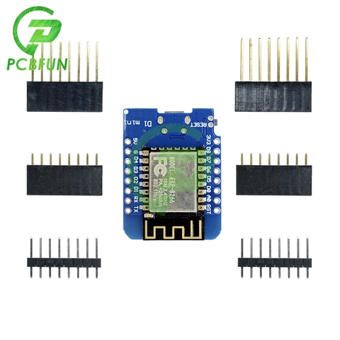 D1 Mini ESP8266 CH340G CH340 V2 USB pour carte de développement WIFI WeMos D1 Mini NodeMCU Lua IOT 3.3V avec broche ► Photo 1/6