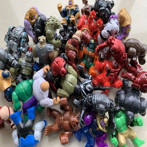GUSUG 10 PCS Super Hero grande Taille HULK BUSTER Green Goblin Rhinocéros Venin Juggernaut Building Blocks Meilleur Cadeau Bébé Jouets ► Photo 1/1
