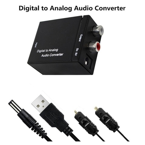 Toslink – convertisseur Audio numérique-analogique Coaxial optique, adaptateur RCA L/R 3.5mm et convertisseur Audio D2A ► Photo 1/1