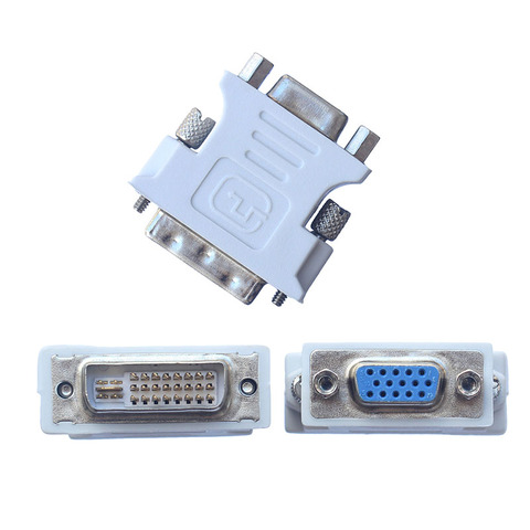 Connecteur DVI vers VGA DVI-I vers VGA mâle vers femelle, adaptateur pour ordinateur ► Photo 1/6