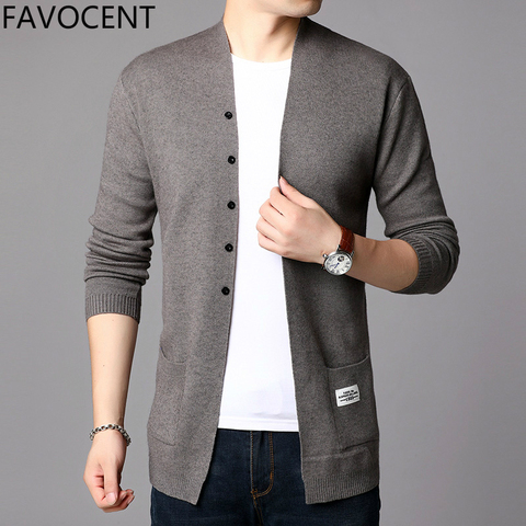 2022 mode hommes Cardigan vestes manteaux Streetwear tendance coupe-vent automne pardessus pull décontracté veste hommes vêtements noir ► Photo 1/6