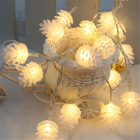 Guirlande lumineuse de noël à LED, fonctionnement à piles, féerique, décoration intérieure et extérieure, pour fête, mariage, jardin, maison ► Photo 1/6