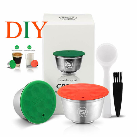 Réutilisable Dolce Gusto lait café Capsule bricolage doux goût en acier inoxydable filtre tasse rechargeable cafetière panier cuisine outil ► Photo 1/6