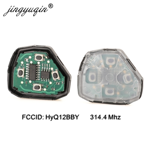 Jingyuqin – clé télécommande de voiture 3/4 boutons, 314.4 Mhz, pour Toyota Camry Avalon Corolla Matrix RAV4 Venza Yaris HyQ12BBY ► Photo 1/3