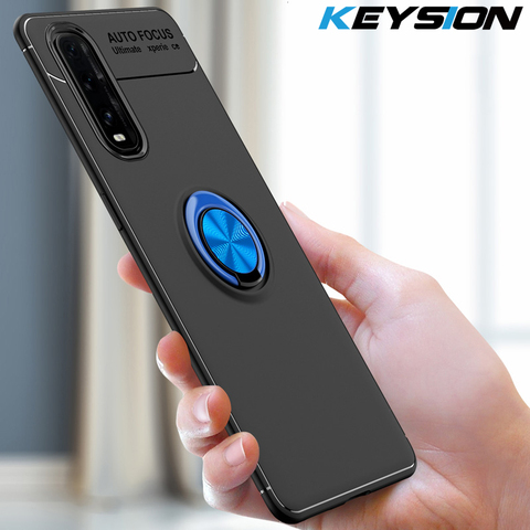 KEYSION étui antichoc pour OPPO trouver X2 X2 Pro A9 A5 2022 A91 A31 A8 anneau magnétique téléphone couverture arrière pour Realme X50 Pro 6 Pro C3 ► Photo 1/6