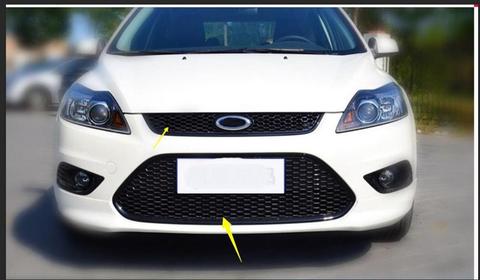 Laque ABS en nid d'abeille pour grille de course avant, compatible avec la Ford Focus sedan 2009 – 2012, 2 pièces ► Photo 1/2