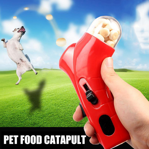 Lanceur de friandises pour chiens et chats, outil d'entraînement interactif pour animaux de compagnie, catapultes, jouets d'entraînement interactifs ► Photo 1/1