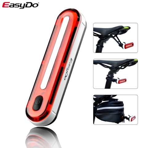 EasyDo Feu Arrière Vélo Lumière De Vélo Super Lumineux 700 mAh 35hrs 50leds avec 3 fixe façons Vélo Accessoires EL-2104 ► Photo 1/6