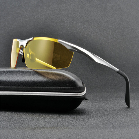 Lunettes de Vision nocturne pour hommes, verres de conduite en Aluminium, NX ► Photo 1/6