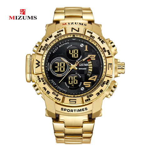 Montre à Quartz pour hommes, montre numérique de Sport militaire, étanche, chronographe, Stop, montre-bracelet # a, LED ► Photo 1/6