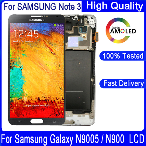 Bloc écran tactile LCD Super AMOLED, 5.7 pouces, pour Samsung Galaxy Note 3 N9005 N900 N900A, Original ► Photo 1/6