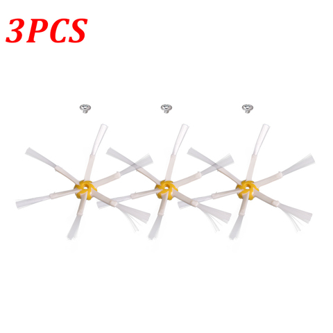 3 PIÈCES 6 Bras Brosse Latérale De Rechange pour iRobot Roomba 600 700 Série 510 530 550 620 650 760 770 780 Pièces D'aspirateur Robot ► Photo 1/5