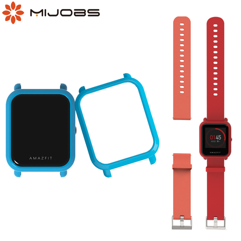 Pour Amazfit Bip Bracelet sangle étui de protection couverture pour Huami Amazfit Bip BIT rythme Lite jeunesse montre plastique PC coque pare-chocs ► Photo 1/6