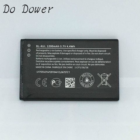 Haute Qualité 1200mAh BL 4UL BL-4UL Batterie Pour Nokia Lumia 225 330 RM-1172 RM-1011 RM-1126 BATTERIE BL4UL ► Photo 1/6