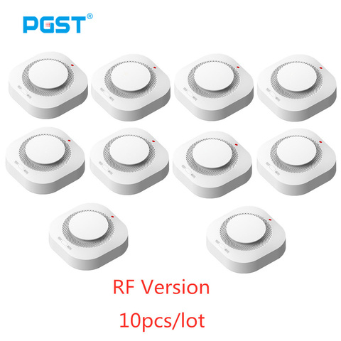 Capteurs d'alarme de détecteur d'alarme de fumée de Protection incendie sans fil de 433MHz pour des systèmes d'alarme de sécurité à la maison de RF GSM ► Photo 1/6