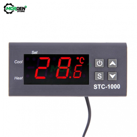 STC 1000 régulateur de température numérique Thermostat thermorégulateur incubateur relais LED 10A chauffage STC-1000 de refroidissement 12V 24V 220V ► Photo 1/6