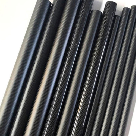 4 pièces/lot Tube en Fiber de carbone 3K pour quadricoptère bras bricolage Drone 10mm 12mm 14mm 16mm 18mm 22mm 24mm 26mm 28mm 30mm 32mm longueur 500mm ► Photo 1/4