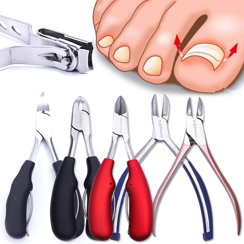 Ciseaux à ongles en acier inoxydable BEQ1-8, 1 pièce, pince à cuticules, coupe-ongles, outils de manucure ► Photo 1/6