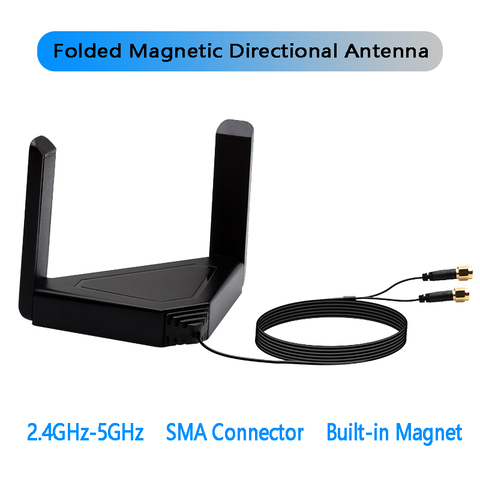 Antenne Wifi externe sans fil 120CM antennes managétiques pour Intel AX200 AX210 9260 9560 carte adaptateur Wifi pour PC de bureau ► Photo 1/6