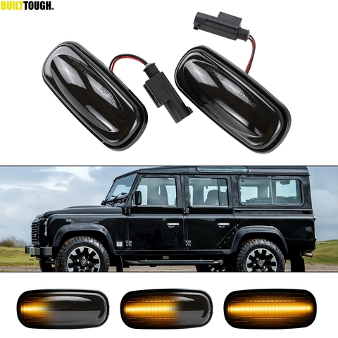 Signal clignotant LED, balayage dynamique, marqueur latéral, lampe répéteur, indicateur lumineux pour Discovery 2 99-04 Freelander Defender XGB000030 ► Photo 1/6