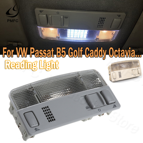 PMFC voiture lecture lumière intérieure pour VW Passat B5 Golf 4 Bora Polo Caddy Touran Octavia Fabia 4300K blanc ► Photo 1/6