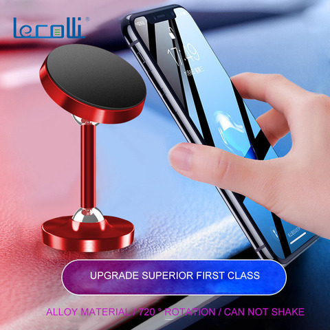 Support de téléphone portable nouveau Double boule en métal magnétique voiture Support de téléphone voiture tableau de bord haute paresseux Support de téléphone Mobile ► Photo 1/6