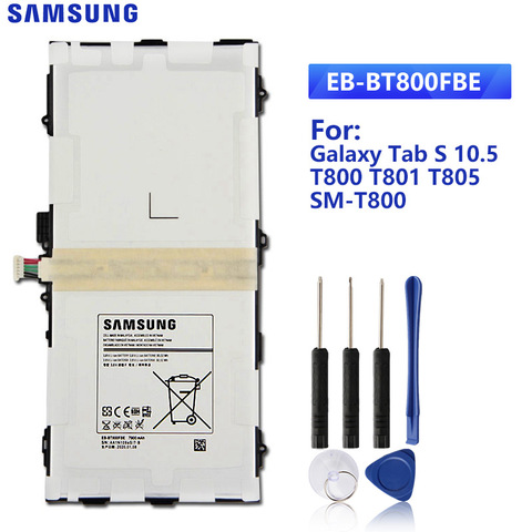 SAMSUNG batterie de remplacement d'origine EB-BT800FBE pour GALAXY Tab S 10.5 Samsung T800 T801 T805 SM-T805C T807 EB-BT800FBC/FBU ► Photo 1/6