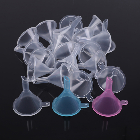 20 pcs/lot petit plastique pour diffuseur de parfum bouteille Mini entonnoirs d'huile liquide outils de laboratoire ► Photo 1/6