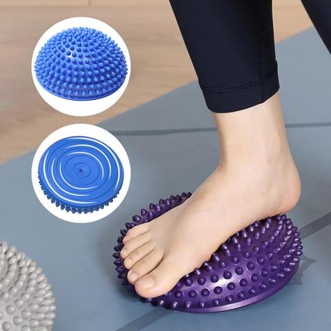 Demi-balle Muscle pied corps exercice relâchement du Stress Fitness Yoga balle de Massage santé Yoga entraînement accessoires ► Photo 1/6