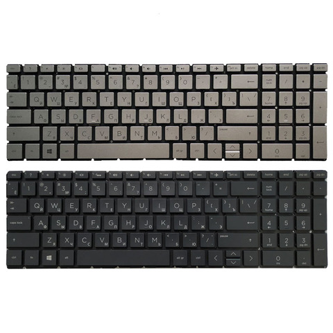 Clavier d'ordinateur portable russe, argent/noir, pour HP pavillon 15-CN 15-CS 15-CR 15-CW 15-dr 17-BY 17-CA 250 255 256 G7 TPN-C135 ► Photo 1/6