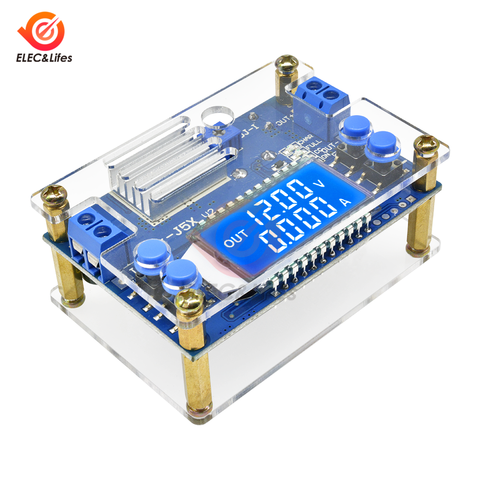 Convertisseur de tension numérique LCD DC-DC 5A, courant Constant réglable, Module d'alimentation électrique abaisseur, coque en acrylique ► Photo 1/6