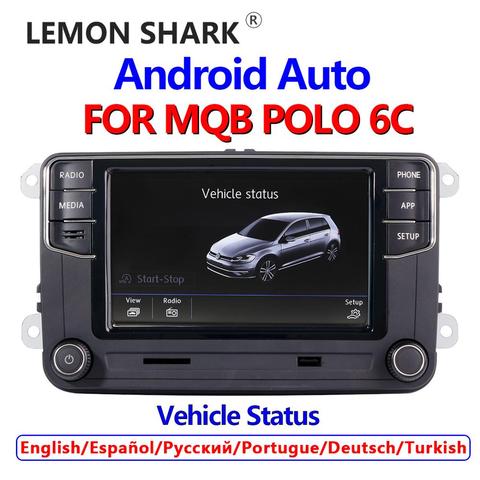 Autoradio Android Auto, Carplay, MIB, Mirrorlink, neuf, RCD330, RCD360, 187B, 280D, 280E, statut du véhicule uniquement pour VW MQB, POLO 6C ► Photo 1/6