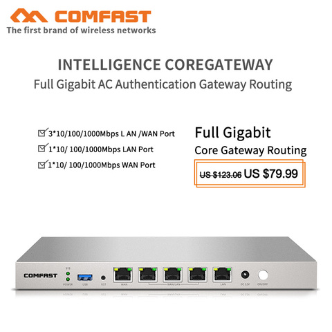 Passerelle double cœur Gigabit ca, 880MHz, 3x10/100/1000 mb/s, LAN/WAN, routeur de projet WIFI, Port multi-wan, équilibre de charge ► Photo 1/6