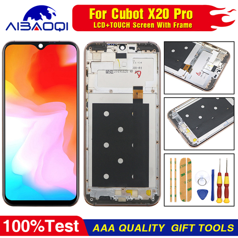 Écran tactile LCD pour Cubot X20 Pro, 2340x1080, 9.0 pouces, avec cadre, pièces de rechange parfaites, outils gratuits, Original, Android 6.3 ► Photo 1/6