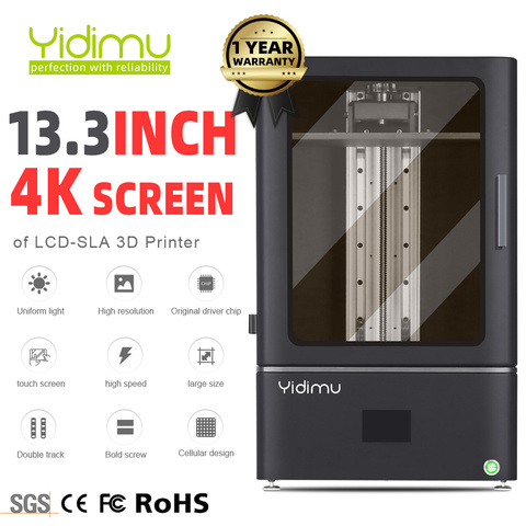 YIDIMU – imprimante 3D Mono SLA/LCD/DLP 13.3, grande taille 4K, Laser à photopolymérisation UV, résine, vis à billes ► Photo 1/6