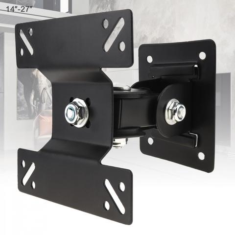 Support universel réglable de cadre de TV d'écran plat de Support de bâti de mur de TV de 15KG Rotation de 180 degrés avec la petite clé pour 14-27 pouces ► Photo 1/6