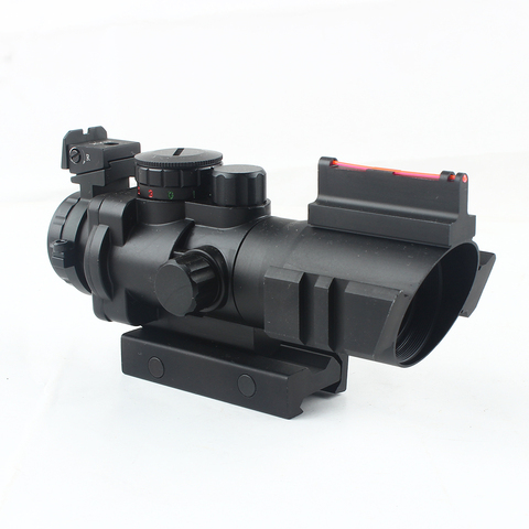 Tactique 4x32 Acog lunette de visée 20mm queue d'aronde réflexe optique portée vue pour fusil de chasse Airsoft Sniper loupe ► Photo 1/6