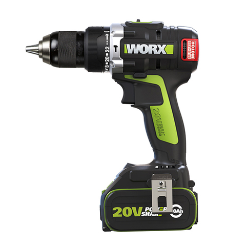 Worx WU189 perceuse sans fil, outil professionnel, moteur sans balais, tournevis avec étui à outils ► Photo 1/4