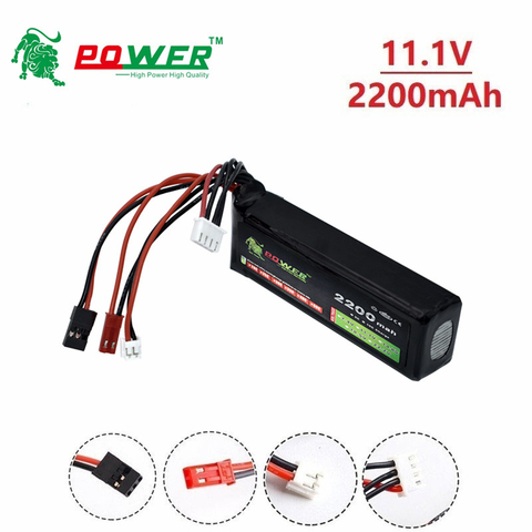 1 pièces 11.1V 2200mAh 8C 3S li-poly RC batterie pour Walkera DEVO 7 DEVO 10 dévo12e F12E WFLY9 RadioLink AT9 AT10 transmetteur ► Photo 1/5