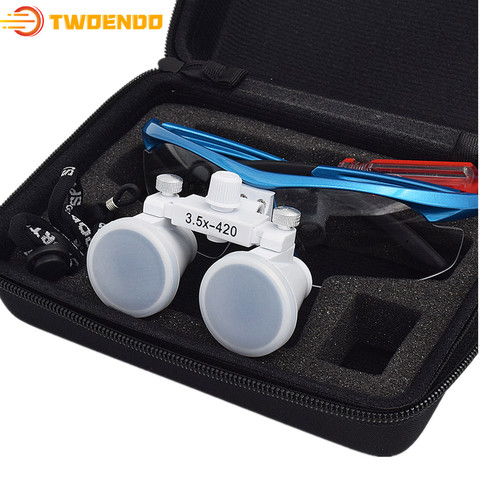 Loupe dentaire verre optique Portable dentiste chirurgical Binocularr médical ► Photo 1/6