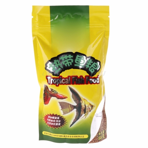 1 sac Aquarium réservoir nourriture pour poissons tropicaux petit poisson alimentation Grain 98g délicieux poisson nourriture spécialement pour Guppy lanterne poisson ► Photo 1/6